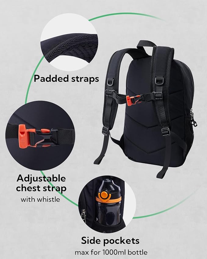 WATERFLY 12L Small Hiking Backpack: Day Pack Lightweight Travel Bag Camping Fitness Cycling Outdoor Sports Daypack For Women Men Teenager