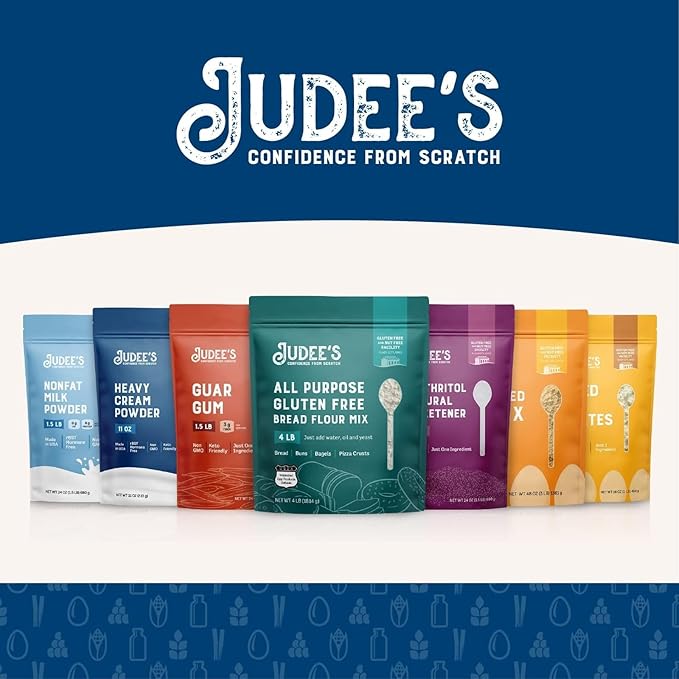 Judee's Gluten Free Butter Powder - Versatile Cooking & Baking Butter Powder - Gluten-Free & Keto-Friendly Formula - 11.25 Ounce, Pack of 1