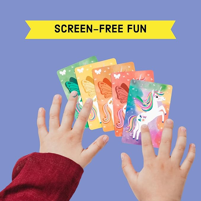 Mudpuppy Wild Unicorn! – Unicorn Version of Classic Kids Crazy 8's Card Game with Cute Illustrations of Unicorns for Children Ages 4 and Up, 2-4 Players
