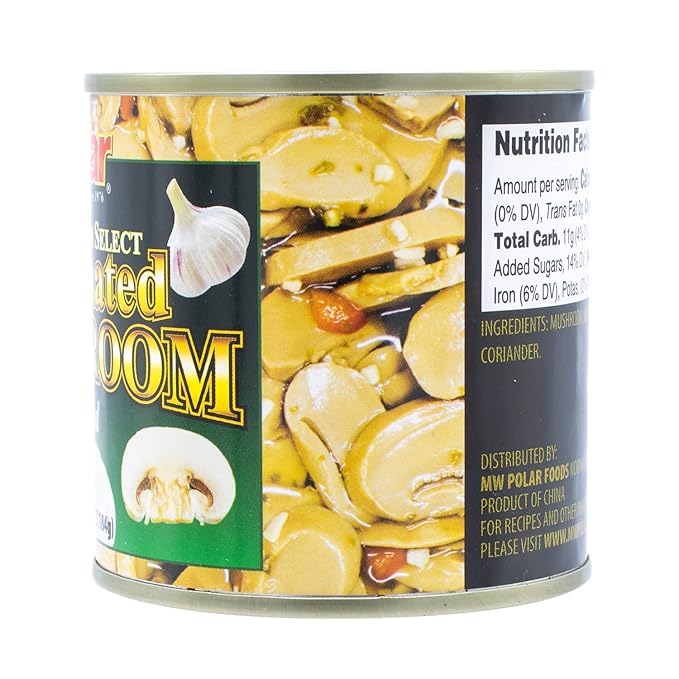 MW Polar Premium Select Sliced Marinated Mushrooms 6.4oz (Pack of 1)