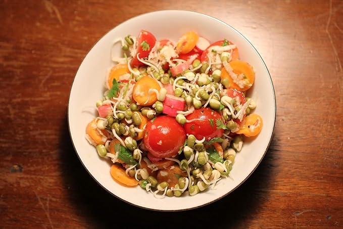Whole dried Organic Mung Beans aka 'Green Gram' 'Maash' 'Moong' Prewashed Clean Ready to Cook non GMO