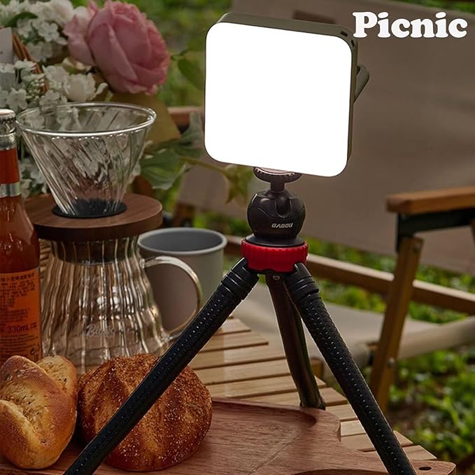 Tent Light for Vendor Booths, LED Portable Camping Lantern with 4 Lighting Modes, IPX4 Waterproof Camping Light, for Power Outages, Emergencies, Outdoors, Car Repairs