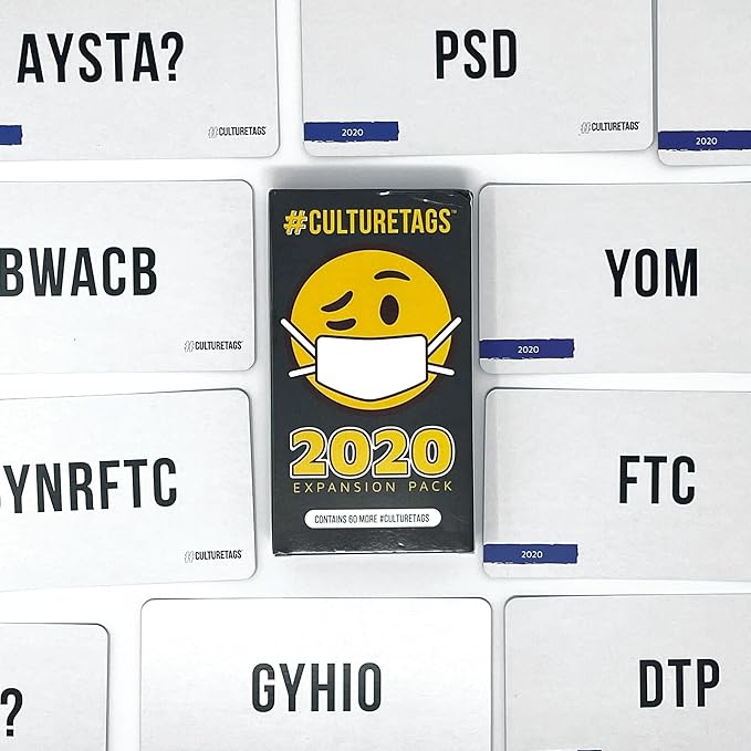 A Game for People Who Love Hashtags + Culture with Expansion Pack Set for Family Fun or Virtual Play, Age 13+ Years, CB Games