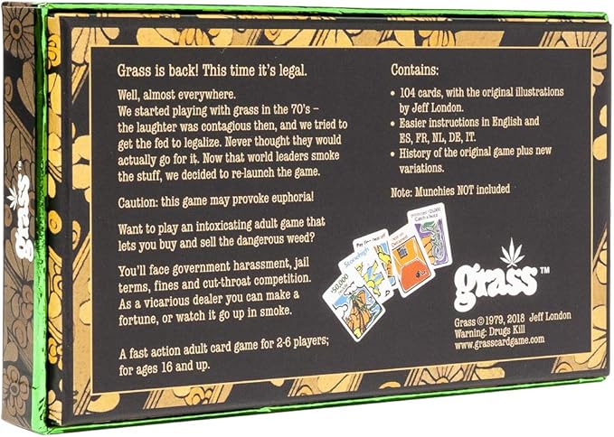 TDC Games Grass Card Game for Adults