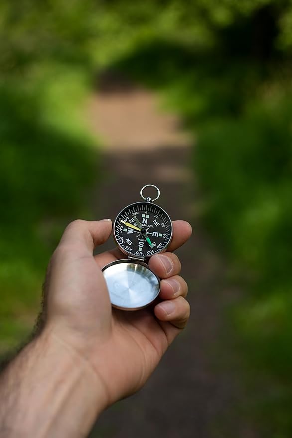 Coghlan’s Outdoor Compasses – Lightweight, Durable Navigation Tools for Hiking, Camping, Orienteering & Survival with Map, Wrist, Lensatic, LED, and Carabiner Options