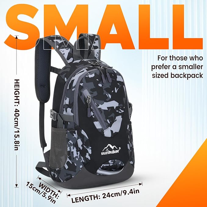 sunhiker Small Cycling Hiking Backpack Water Resistant Travel Backpack Lightweight Daypack M0714 (20-25L)