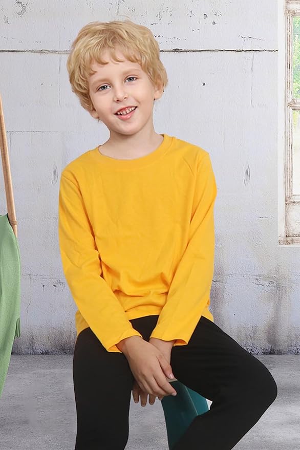 Family Feeling Kids' Long Sleeve Crewneck Boys Tee T-Shirt