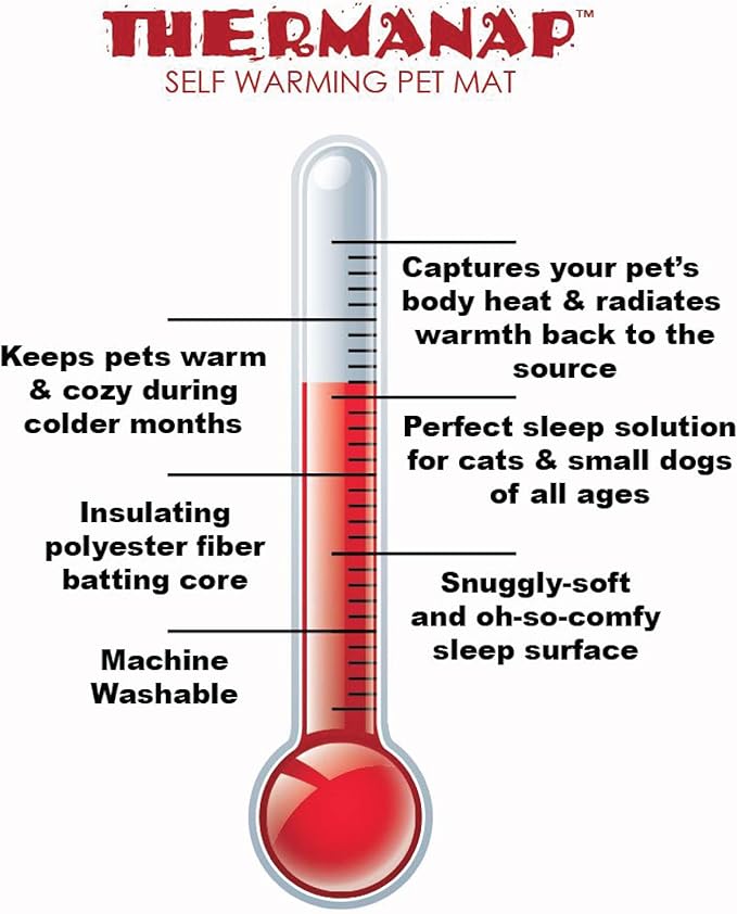 Furhaven ThermaNAP Self-Warming Cat Bed for Indoor Cats & Small Dogs, Washable & Reflects Body Heat - Quilted Faux Fur Reflective Bed Mat - Leopard, Small (Pack of 2)
