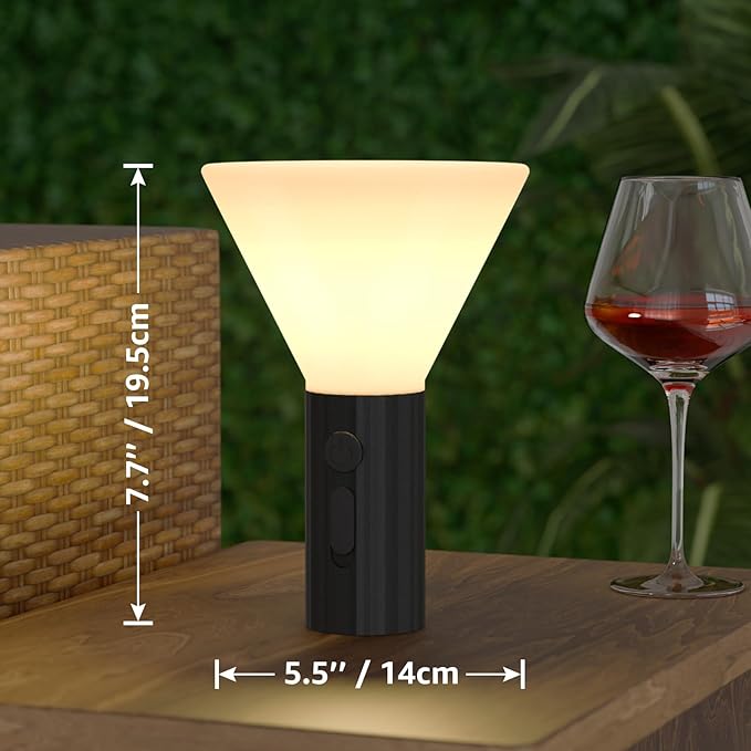 Rechargeable Warm White LED Light with 3 Brightness Levels, IP44 Weatherproof, USB Charging - Portable Hanging Lamp for Camping, Tents, Patio