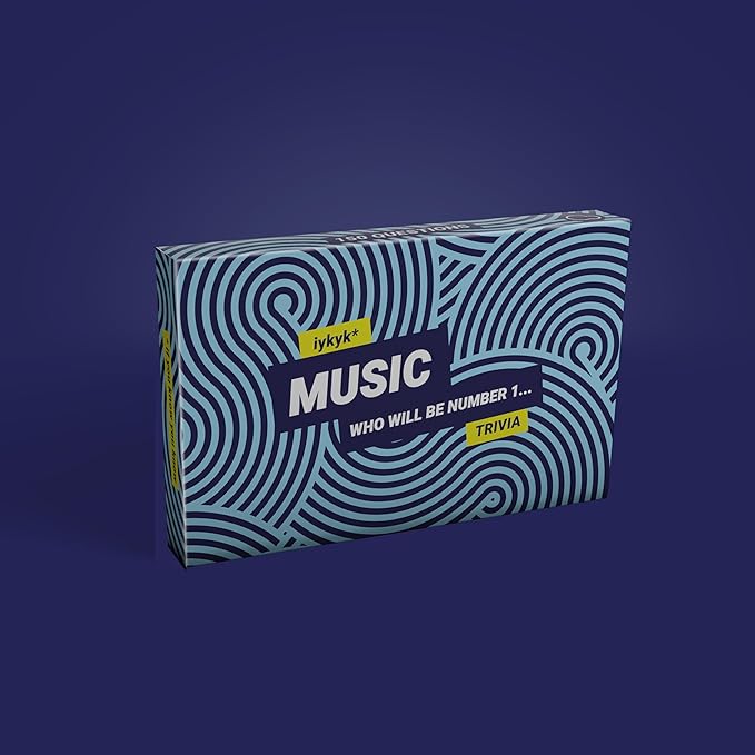 iykyk Music - Ultimate Music Quiz Game - 150 Cards Covering Chart-Topping Artists, Songs & Albums - Twist on Classic Quiz - Ideal for Game Nights and Travel - Show Off Your Musical Knowledge