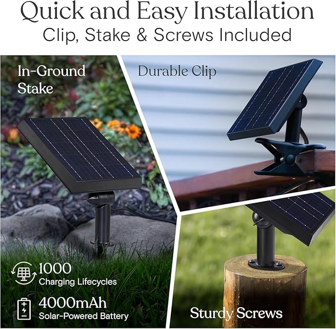 Brightech Ambience Pro Solar Powered Outdoor Patio String Lights - Commercial Grade 27 Ft Waterproof with 12 Edison Bulbs , Shatterproof LED - 2W , Soft White