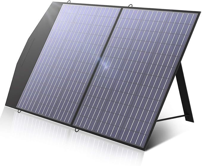 ALLPOWERS SP027 100W Foldable Solar Panel, 23% Efficient IP66 Waterproof for Power Station, Camping, RV & Home Use, Compact Portable Design(SP027-100W