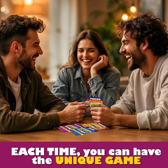 QUOKKA Fun Party Game for Adults - 250 Card Improv Challenge - Hilarious Friens and Family Game Night