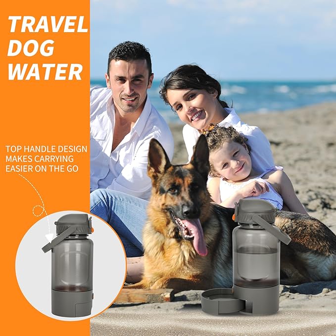 50oz Dog Water Dispenser Portable,Dog Water Bowl Dispenser for Portable Use, Allowing for Easy Hydration During Outings and Travels,Anti-Leak Design, Easy to Clean, Sturdy Material
