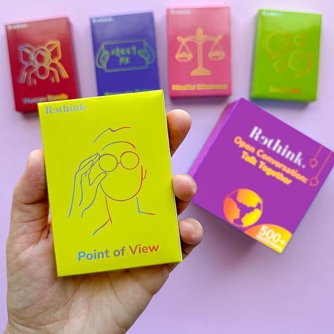 QUOKKA Conversation Cards for Families ??500 Thoughtful Questions in 5 Categories ??Premium Conversation Starter Cards for Family Game Nights, Reunions, and Travel ??Sharing Joy Table Talk Deck