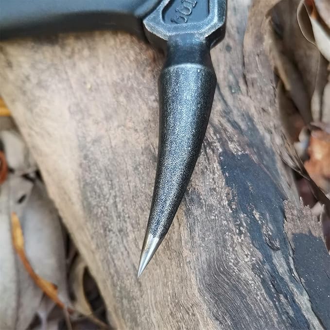DOOM BLADE 2P Camping Hatchet Axe with Nylon Sheath,Tomahawk Viking Forged High Carbon Steel,Portable Camping Axe for Outdoor Splitting Wood,Hunting Survival