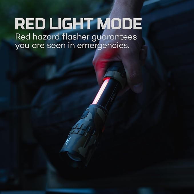 NEBO SLYDE King 2K Flashlight | 2000 Lumens, 7 Light Modes, Rechargeable COB Work Light & LED Flashlight, Magnetic Base, Waterproof, Great for Camping & Hunting, Includes USB-C Charging Cable