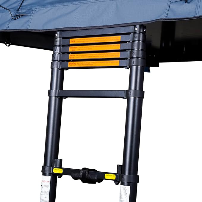 Pittman - 3+ Person Rooftop Tent - RTT Roof Top Tent for Truck Camping or Overlanding - Softshell Side Open Design with Telescopic Ladder for Easy Access - Waterproof - 1.9 Max