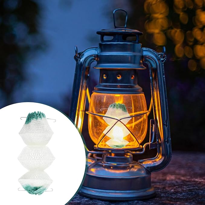 10 PCS Lantern Mantles, 3-Layer Propane Lantern Mantles, Mesh Gas Lamp Lanterns Mantle for Outdoor Camping and Natural Fueled Lanterns