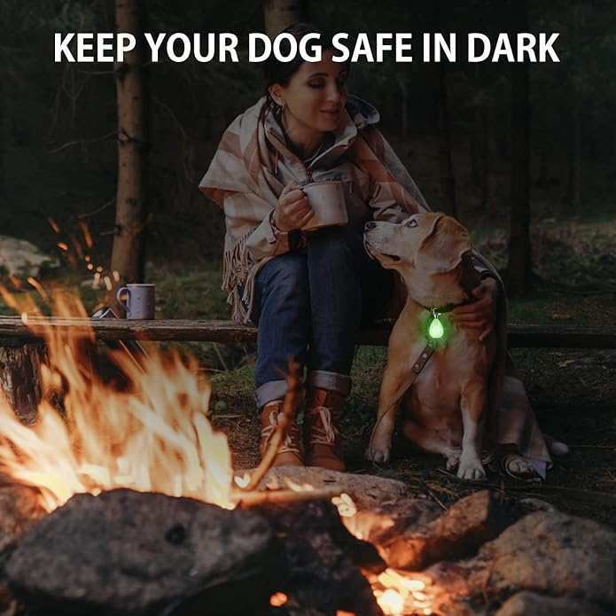2-Pack Rechargeable Dog Light, Dog Collar Light,Waterproof ,3 Modes LED Dog Safety Lights,Multiple Color Options,Clip On Collar, Leash or Harness,Night Light for Running ,Climbing,Camping or Bike