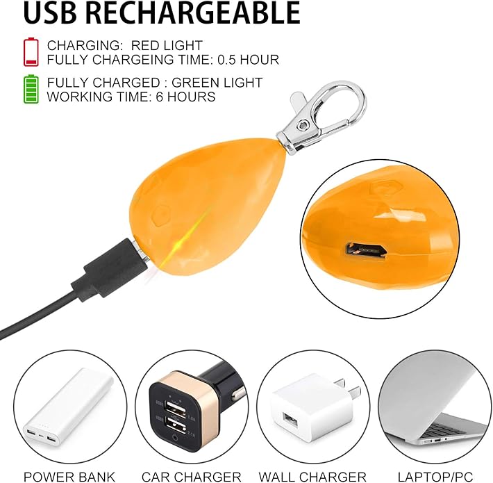 2-Pack Rechargeable Dog Light, Dog Collar Light,Waterproof ,3 Modes LED Dog Safety Lights,Multiple Color Options,Clip On Collar, Leash or Harness,Night Light for Running ,Climbing,Camping or Bike