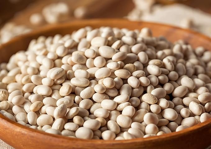 Food to Live Navy Beans, 6 Pounds Raw, Dried, Vegan, Kosher, Whole Small White Kidney Beans in Bulk, Good Source of Protein, Fiber, Folate, and Copper. Low Sodium. Great for Cooking and Soups