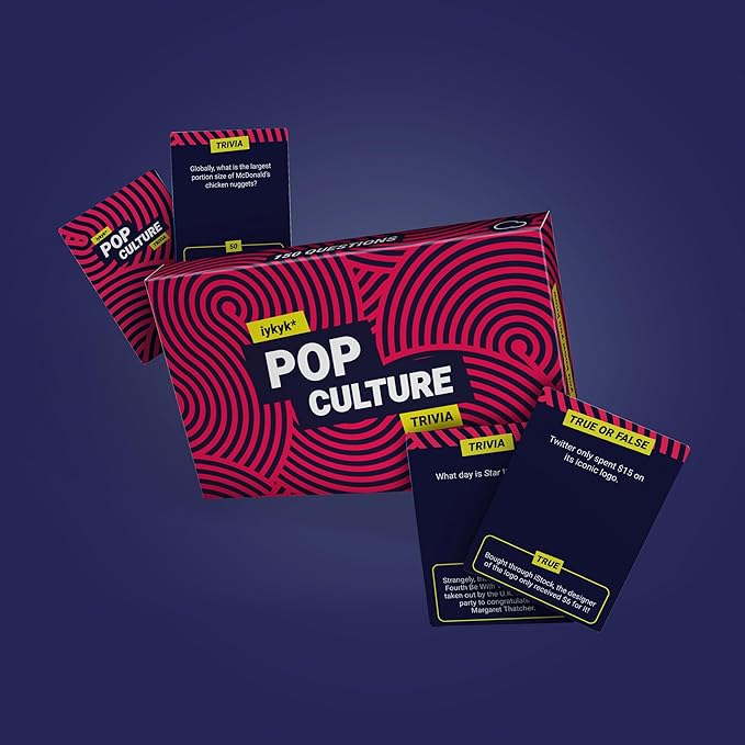 iykyk Popular Culture - Fun Quiz Game for Celebrity Gossip and Social Media Fans - 150 Quirky Questions - Perfect for Games Night, Parties, and Travel - Show Off Your Knowledge