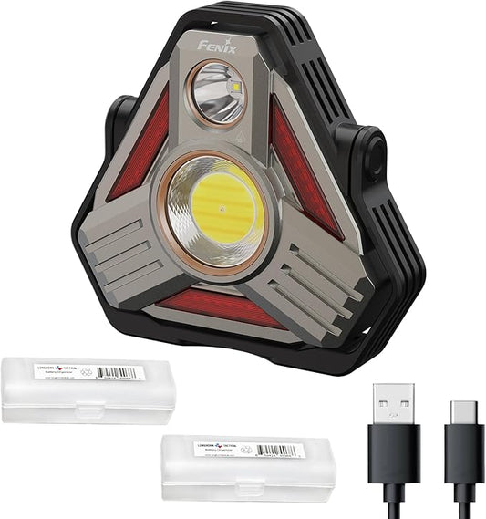 CP50R Rechargeable Lantern Flashlight, 5500 Lumen Spotlight & Floodlight, Multi-Color LEDs, Adjustable Color Temperature, 492 Yards Beam, Tripod Mount, Waterproof for Camping, Job Site & Emergency