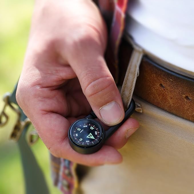 Coghlan’s Outdoor Compasses – Lightweight, Durable Navigation Tools for Hiking, Camping, Orienteering & Survival with Map, Wrist, Lensatic, LED, and Carabiner Options