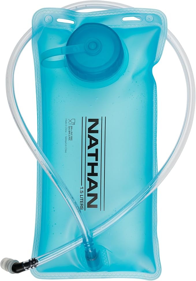 Nathan QuickStart 1.5L Hydration Pack Vest with Bladder or flasks, Storage Pockets, Breathable Moisture-Wicking Fabric, Adjustable Straps for Running, Hiking, Walking, Marathons, Obstacle Races