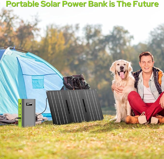 ZeroKor Portable Power Bank with AC Outlet, 65W 110V External Battery Pack 24000mAh Portable Laptop Charger Portable Power Source Backup for Outdoor Tent Camping Home Office Smart Devices -Green