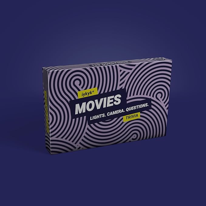iykyk Movies - Ultimate Movie Quiz Game - 150 Cards Covering Classic Movies to Modern Blockbusters - Twist on Classic Quiz - Ideal for Game Nights and Travel - Show Off What You Know About Movies