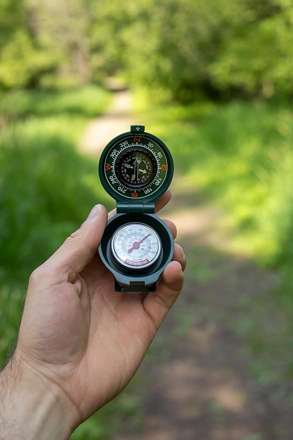 Coghlan’s Outdoor Compasses – Lightweight, Durable Navigation Tools for Hiking, Camping, Orienteering & Survival with Map, Wrist, Lensatic, LED, and Carabiner Options