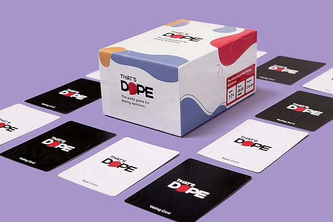 That's Dope: The Party Game for Strong Opinions ??Core Pack | 288 Topic Cards, 6 Voting Card Game Set | Fun Adult and Family Party Game