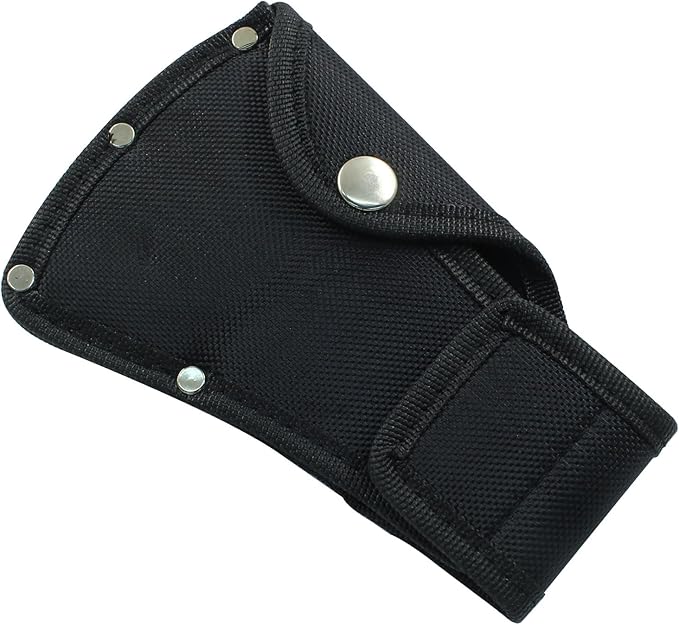 Hatchet Head Sheath Holster, Black Axe Head Cover for 1-1/4lb Axe, Double Snap Hatchet Blade Protector for Outdoor Hiking