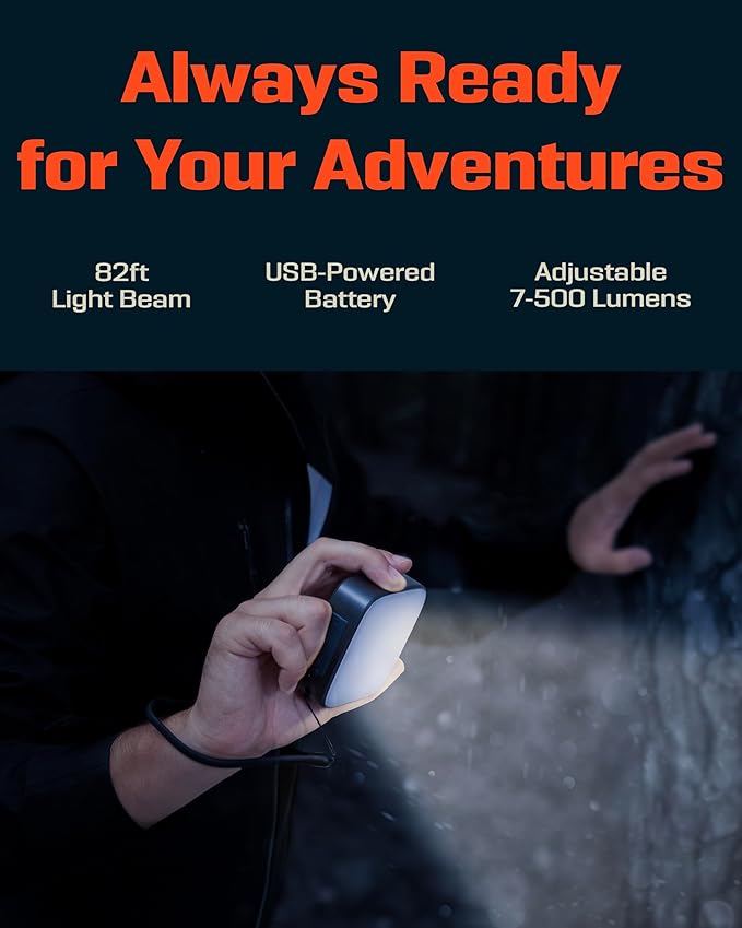 PREPARED4X Camping Lantern - Hanging Lantern w/ Bright & Warm Adjustable Lighting - Emergency Lantern w/ USB-C Charging Port - Rechargeable Camping Light for Power Outage, Tent, Outdoor, Hiking, Camp