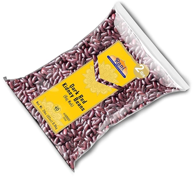 Rani Red Kidney Beans, Dark 32oz (2lbs) 908g ~ All Natural | Vegan | Gluten Friendly | NON-GMO | Kosher | Raj Mah
