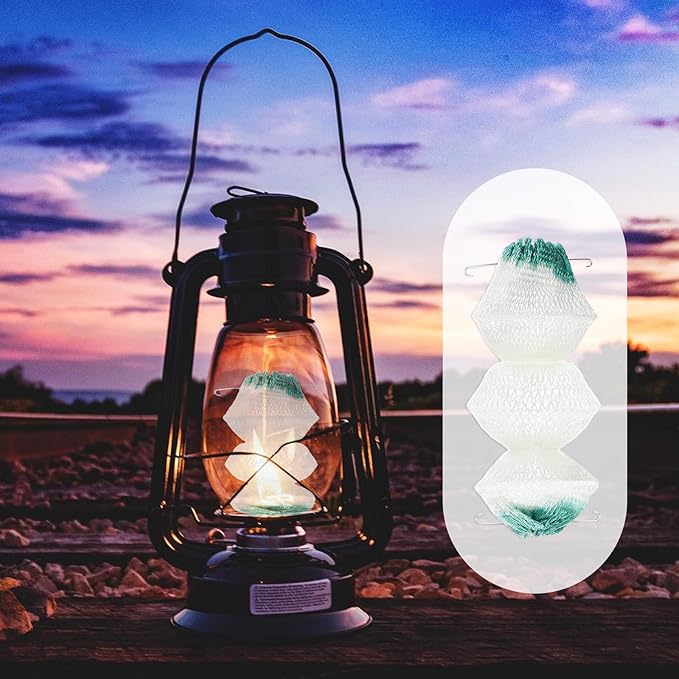 10 PCS Lantern Mantles, 3-Layer Propane Lantern Mantles, Mesh Gas Lamp Lanterns Mantle for Outdoor Camping and Natural Fueled Lanterns