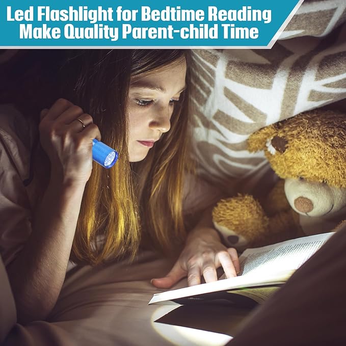 VIHOSE 20 Pcs Mini Flashlights Bulk, Bright Aluminum Handheld Flash Light with Lanyard Small LED Flashlights for Night Reading Emergency Hurricane Camping Hiking, Batteries Not Included(Bright)