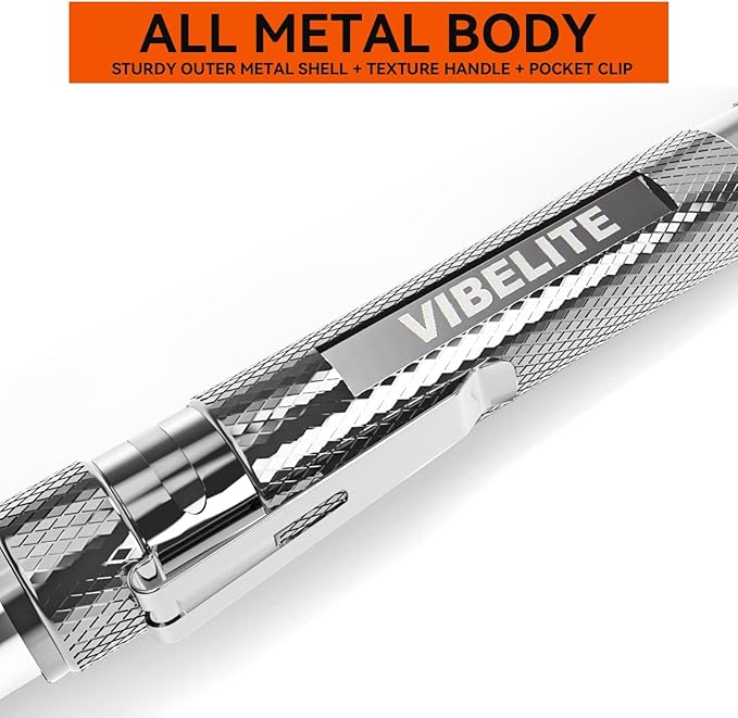 Extendable Magnetic LR44 Flashlight with Telescoping Magnet Pickup Tool-Cool Gadget Gifts for Him, Husband, Men, Dad, Father, Mechanic,Tech, Handyman, Boyfriend, Women, Silver, 2 Pack