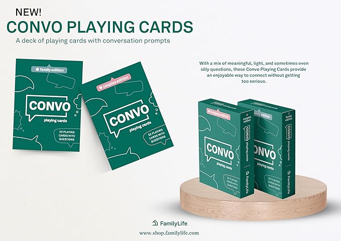 FAMILYLIFE New Convo Cards Family Version ??Building Relationships with Conversation Games ??Family Board Games for Family Night ??Family Games Playing Cards