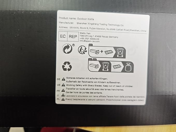 Button Lock Pocket Knife with Nylon-Sheath (Horizontal and Vertical Carry), B-FENG Pocket Knife for Men with Aluminum Handle, Clip, D2 Stainless Steel, for Camping (Gray)