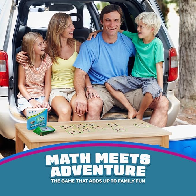 Numbers ??Transparent Number Cards & Math Games, Math Classroom Resource & Preschool Learning Activities for Kids Ages 6+, Early Childhood Educational Gift for Boys and Girls, 2-6 Players