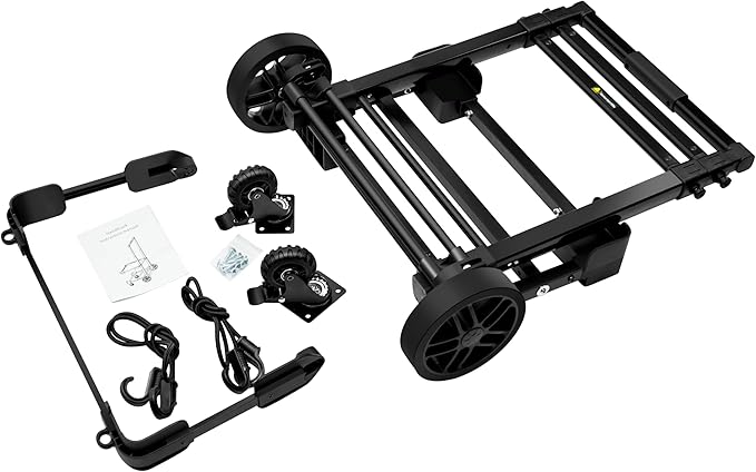 EF ECOFLOW Portable Power Station DELTA 2 Max with Hand Truck, 2048Wh Solar Powered Generator, 2400W LFP Solar Generator, Full Charge in 1 Hr for Home Backup