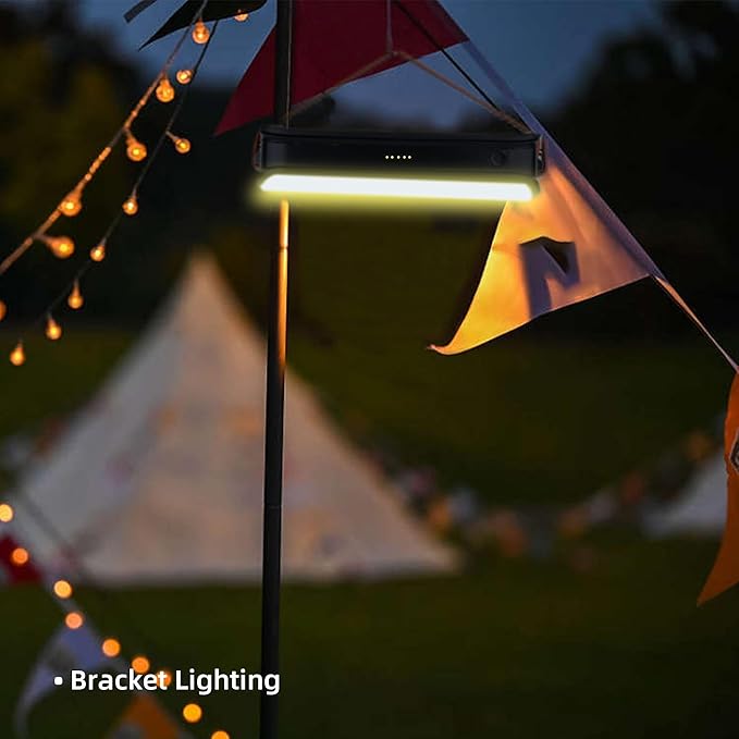 Portable 1500LM LED Camping Lantern,10000mAh Rechargeable Battery, 3 Light Modes,Brackets,Magnetic Suction Design,Flashlight,IPX4 Waterproof Tent Light for Camping,Hiking,Power Outages,Emergency