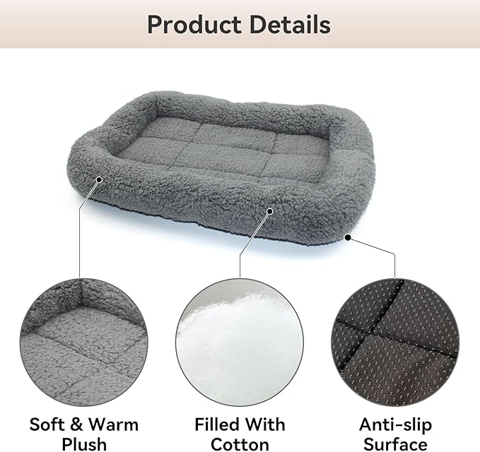 Cat Bed Washable Indoor Cat Cushion Bed, Soft and Cozy Plush Pet Bed-M