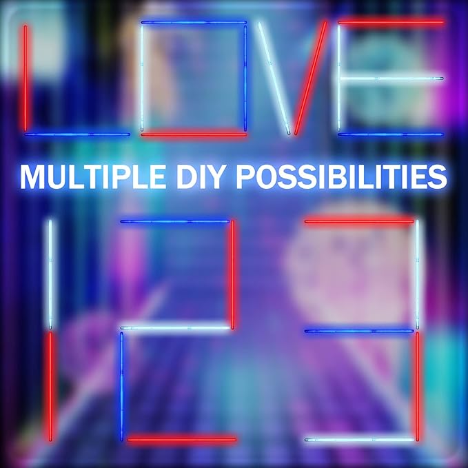 Hanaive 300 Pcs Glow Sticks Bulk 8 Inch Glow in The Dark Party Favors Neon Bracelets and Necklaces Light up Sticks with Connectors for Holiday Birthday Party Supplies(Red, Blue and White)