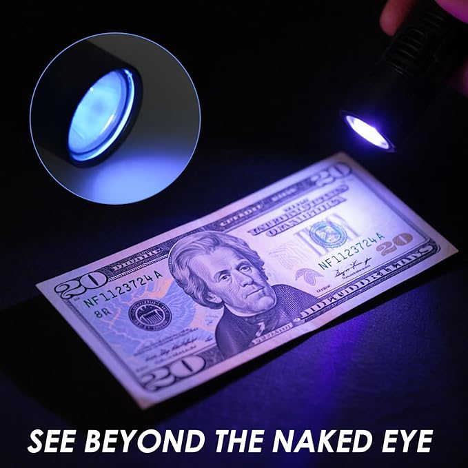 Mini Pocket Flashlight, Small LED Pen Light with Clip, 500 Lumen Torch Powered by AAA Battery, Portable Versatile for Inspection Medical Repair Camping Outdoor Emergency (3.5" 3 Pack Purple)