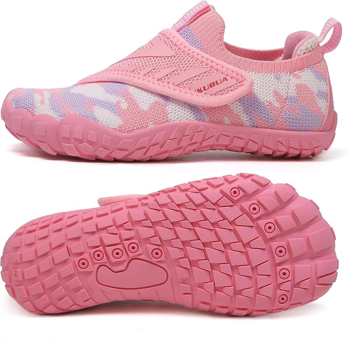KUBUA Kids Hiking Water Shoes Boys Girls Barefoot Shoes Multifunctional Tennis Sneakers Toddler Little Big Kid
