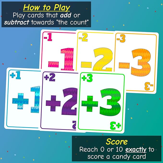 3, 2, 1 Piñata! - A Card Game of Candy Chaos with Take-That Gameplay | Fast-Paced & Easy to Learn | Fun Family Game Night Card Game for Families and Kids